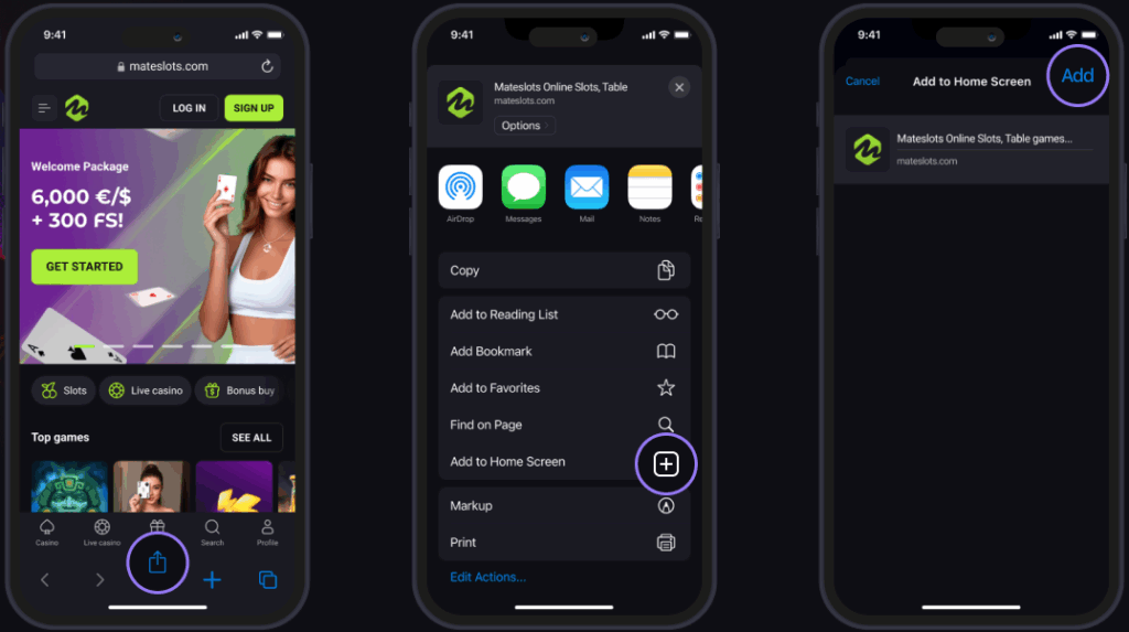 mateslots iphone app